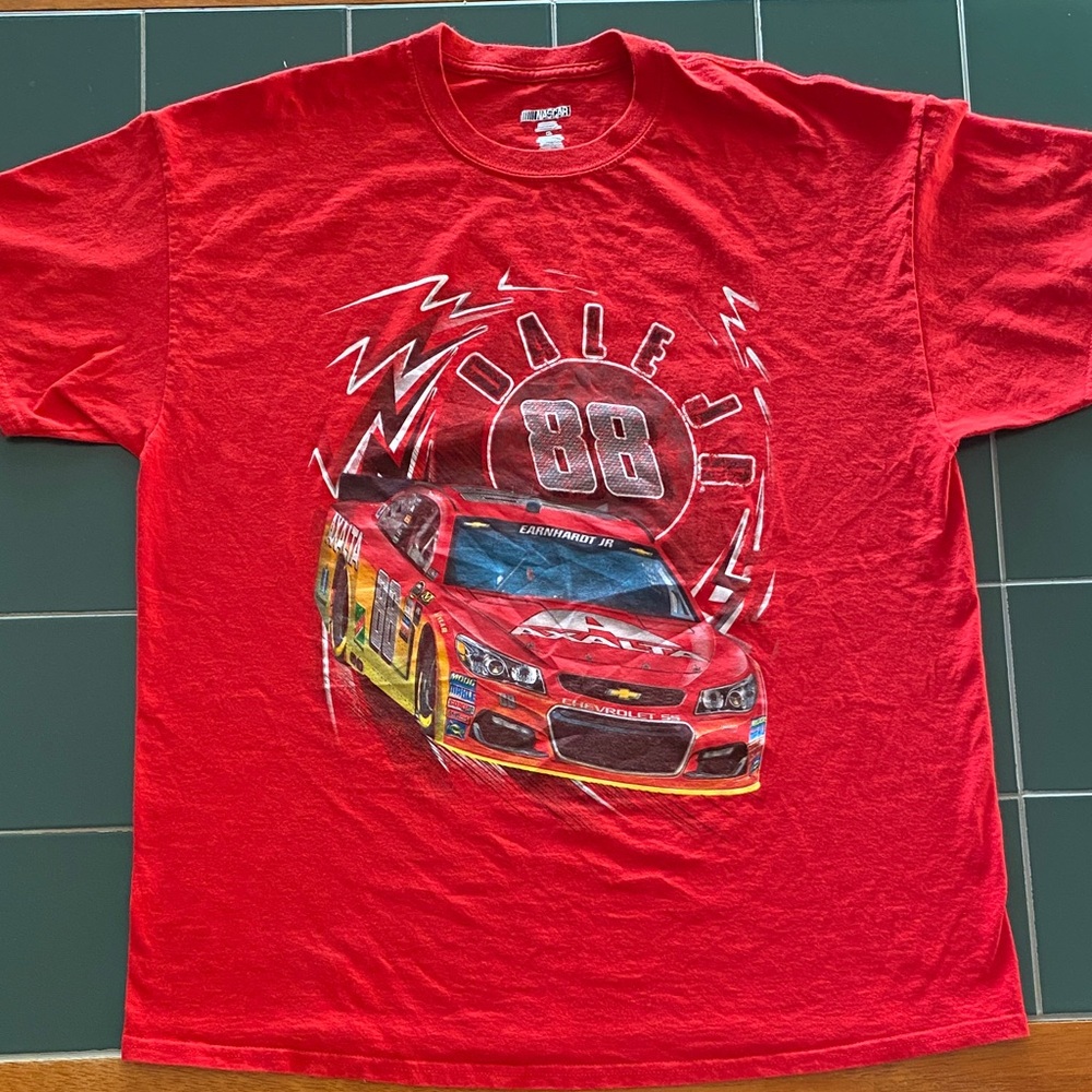 Red Dale Earnhardt Jr Nascar Tee